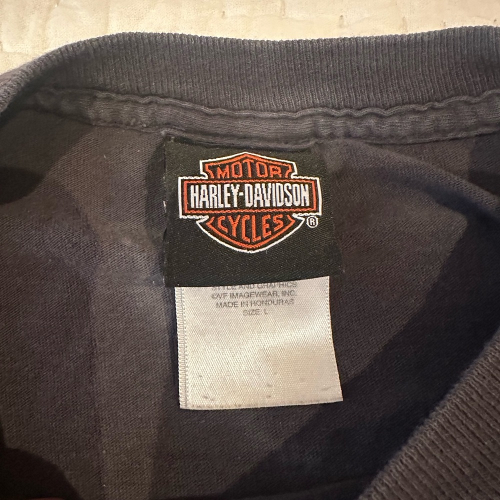 Harley-Davidson Black Short Sleeve Tee with Vintage Graphic - Picture 4 of 8